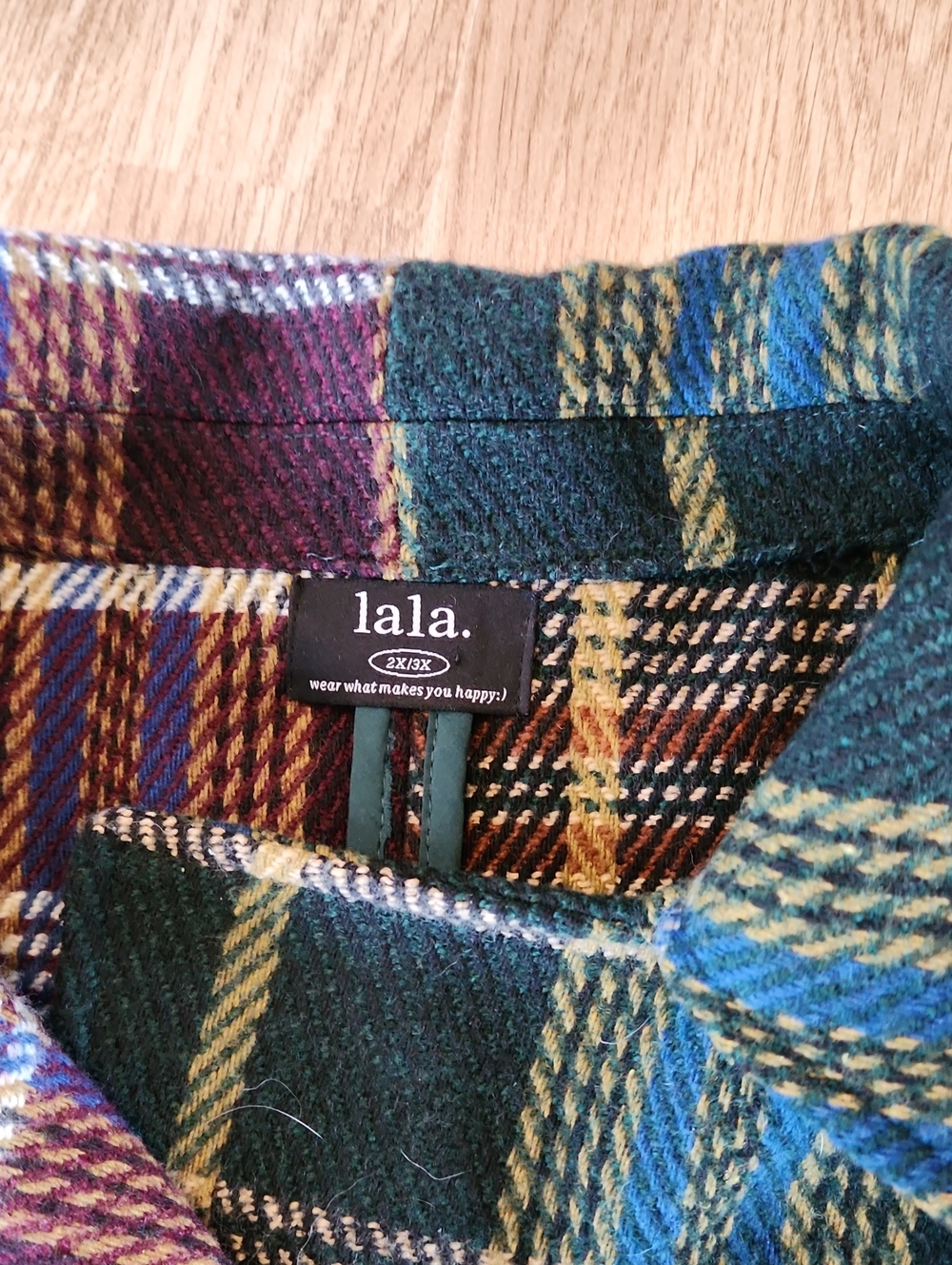 Dressed In Lala Two-Tone Plaid Cropped Moto Jacket - Picture 3 of 7